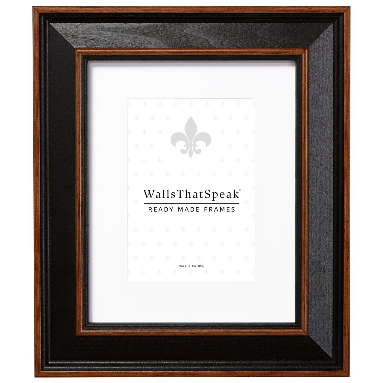 10x13 Matted Picture Frame, Country Estate 2 Inch Wood Moulding, Wall Display Frame for Art, Posters, or Photos by wallsthatspeak
